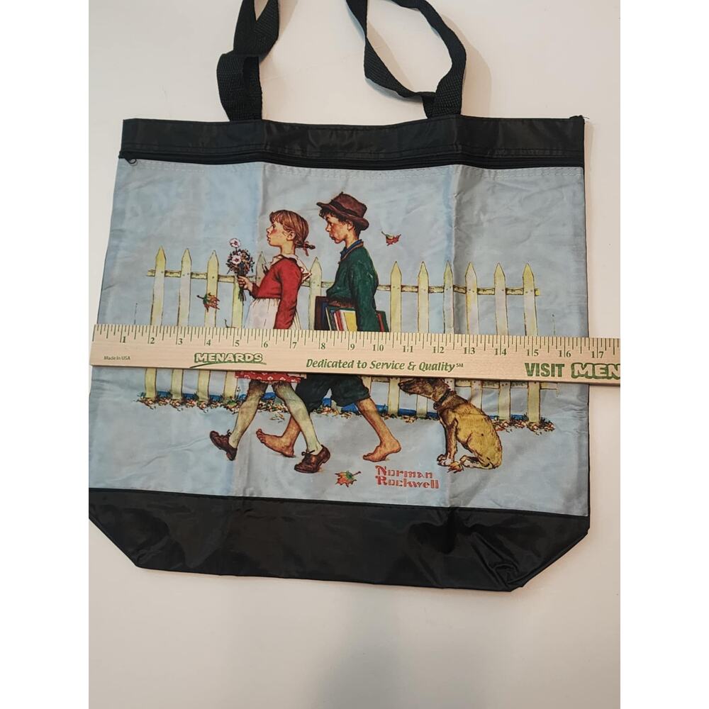 Norman Rockwell Large Tote Shopping Bag - Picture 4 of 6